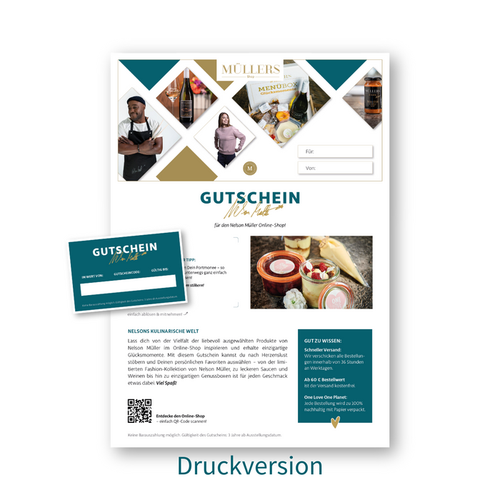 Wertgutschein Müllers Shop