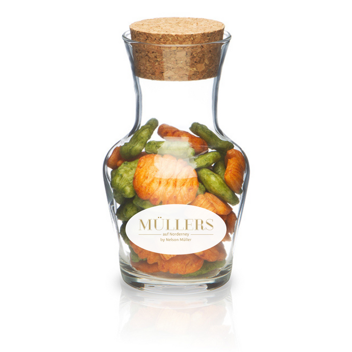 Müllers at home Karaffe 250 ml mit Müllers Logo