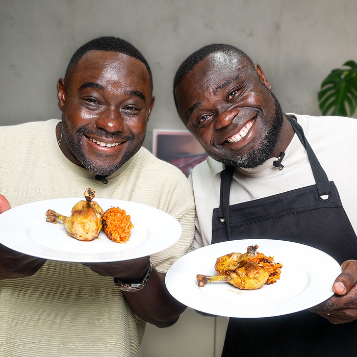 Das beliebteste Reisgericht aus Ghana 🇬🇭 mit Gerald Asamoah (Jollof Rice)