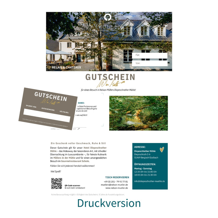 Wertgutschein Diepeschrather Mühle